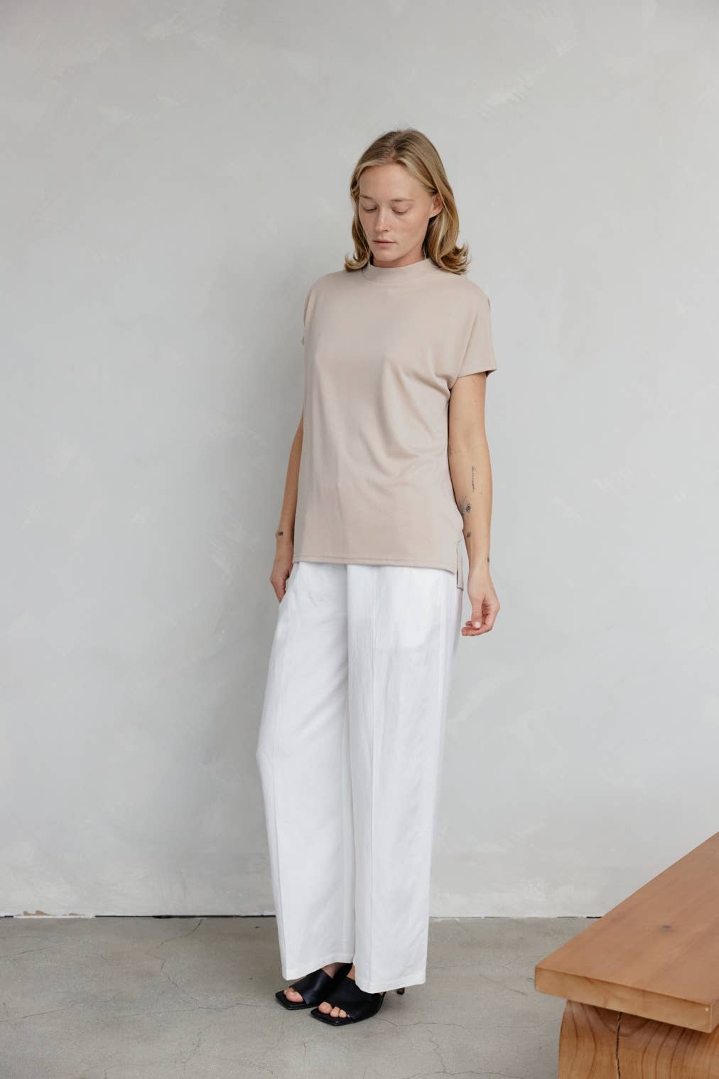 MOD REF - Vente T-shirt – femme - The Ashton Top | Haut délavé à épaules tombantes3