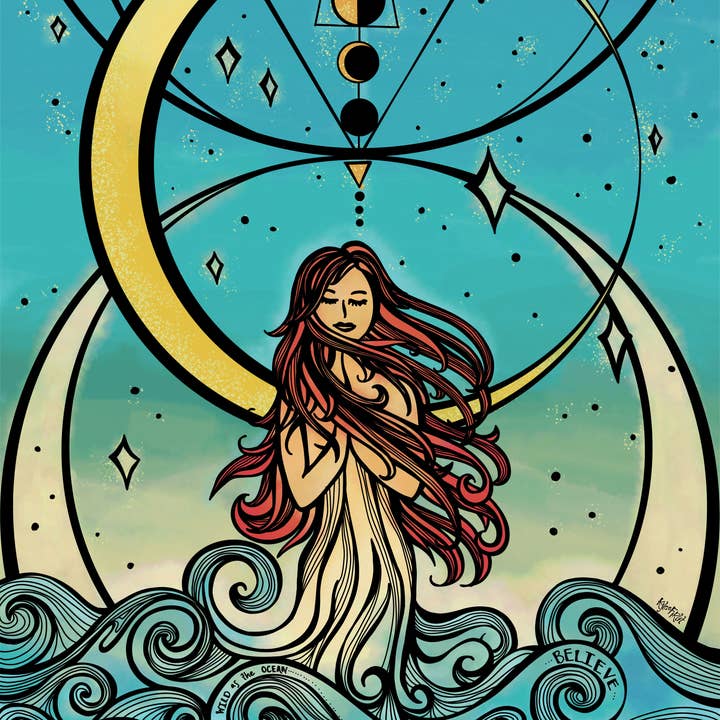 Kylee Firlit Creative - Wholesale Art Print - Moon Goddess Art Print2