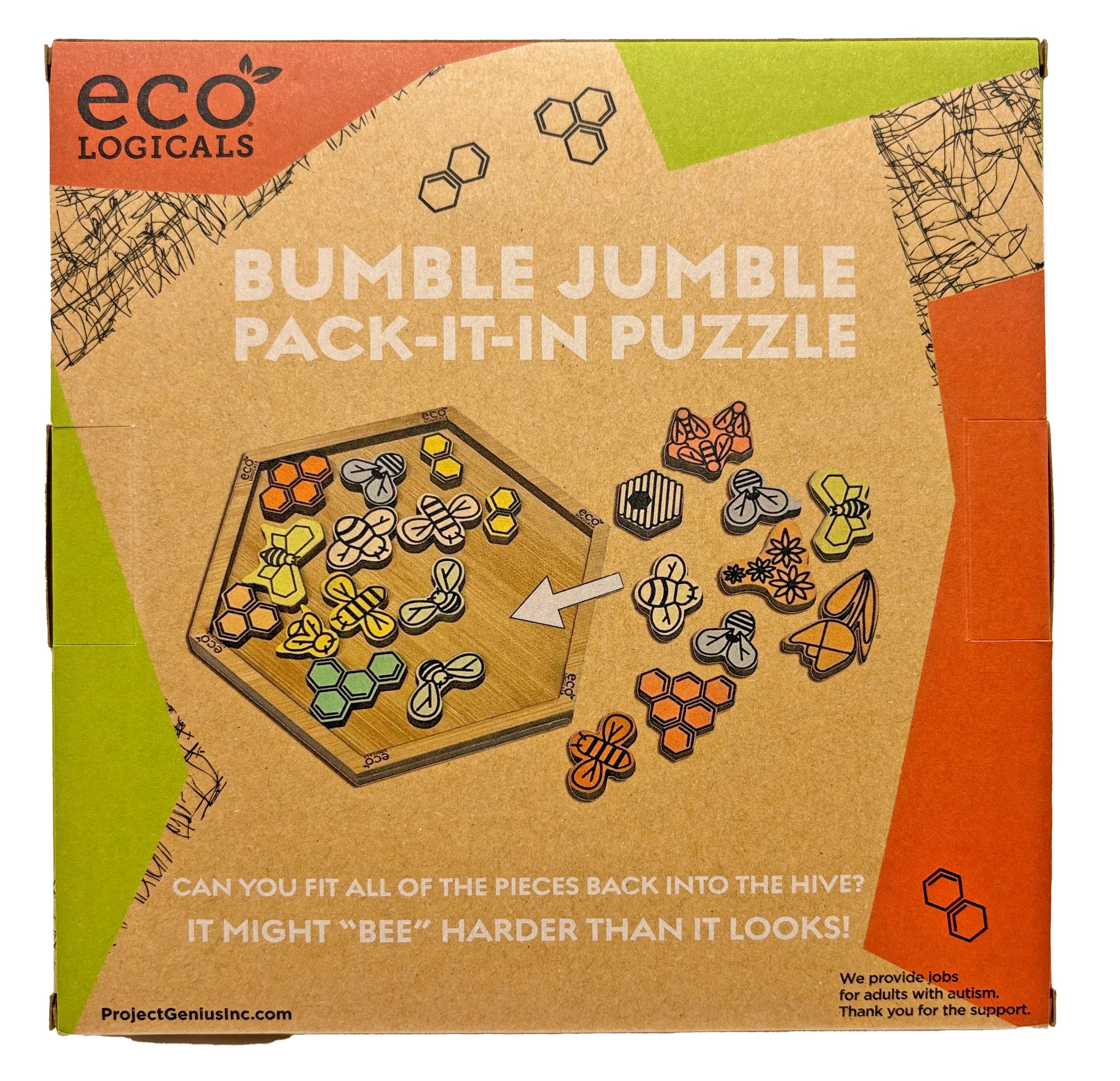 Project Genius - Wholesale Puzzle - Kids - Ecologicals Bumble Jumble Bamboo Puzzle3