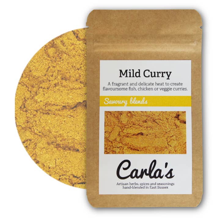 Carla's Mild Curry Blend 35g for wholesale by Carla's Foods Ltd