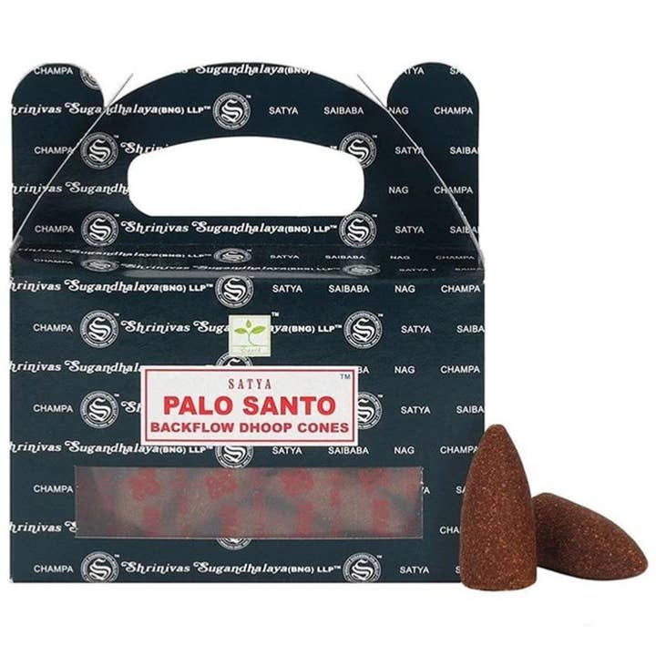 La Boîte à Cailloux - Vendita all'ingrosso Incensi - Coni di incenso naturali a riflusso Palo Santo (scatola da 24)