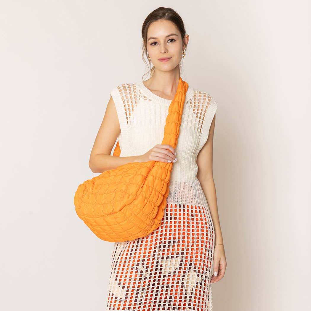 Fashion City - Wholesale Shoulder Bag - Women's - Stylish Lightweight Puffer Shoulder Large Bag16