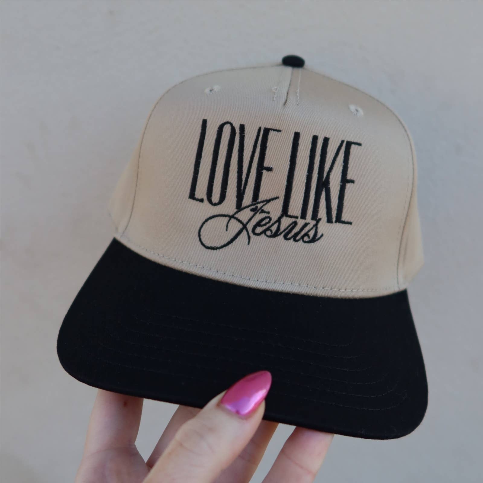 Made by Mariah - Wholesale Trucker Hat - Unisex - Love Like Jesus Vintage Trucker Hat1