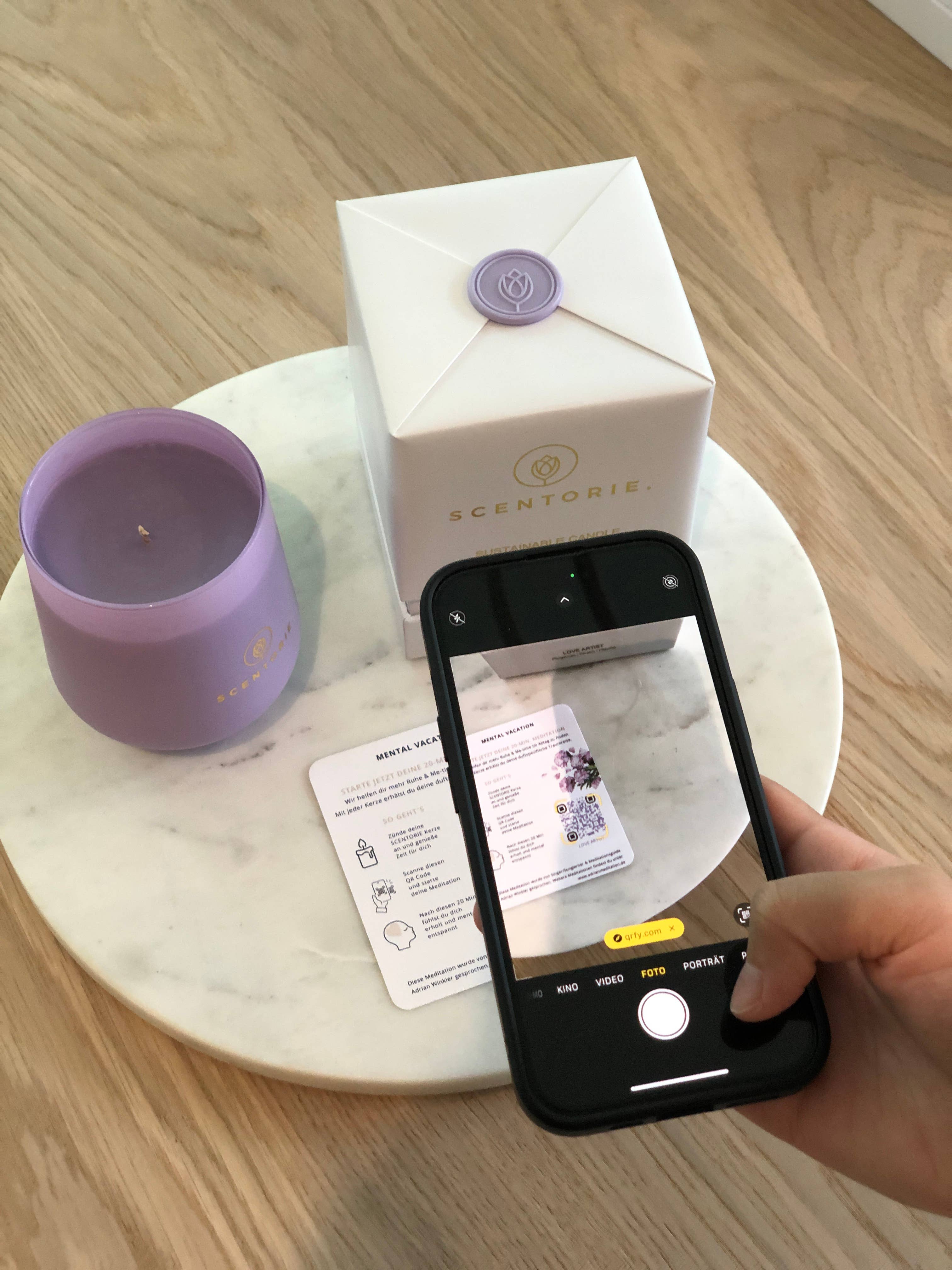 SCENTORIE. - Wholesale Jar/Filled Candle - LOVE ARTIST Rape Wax Scented Candle 300g/60h 4