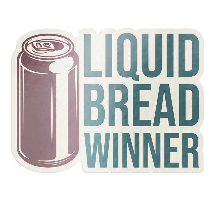 Liquid Bread Winner Sticker for wholesale by Barrel Down South