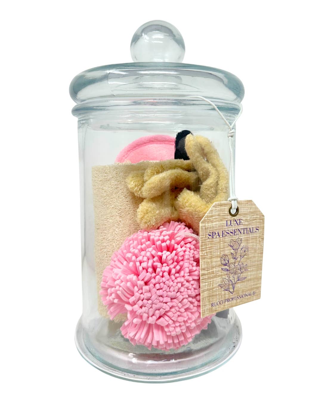 Rucci Professional - Wholesale Jar - Clear Glass Canisters – Airtight Lids, 5× 9.5in & 6×11.5in3