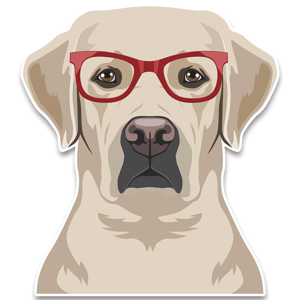 RetroPlanet - Vente Autocollant - Grand autocollant en vinyle pour fenêtre de voiture Labrador Retriever Hipster0