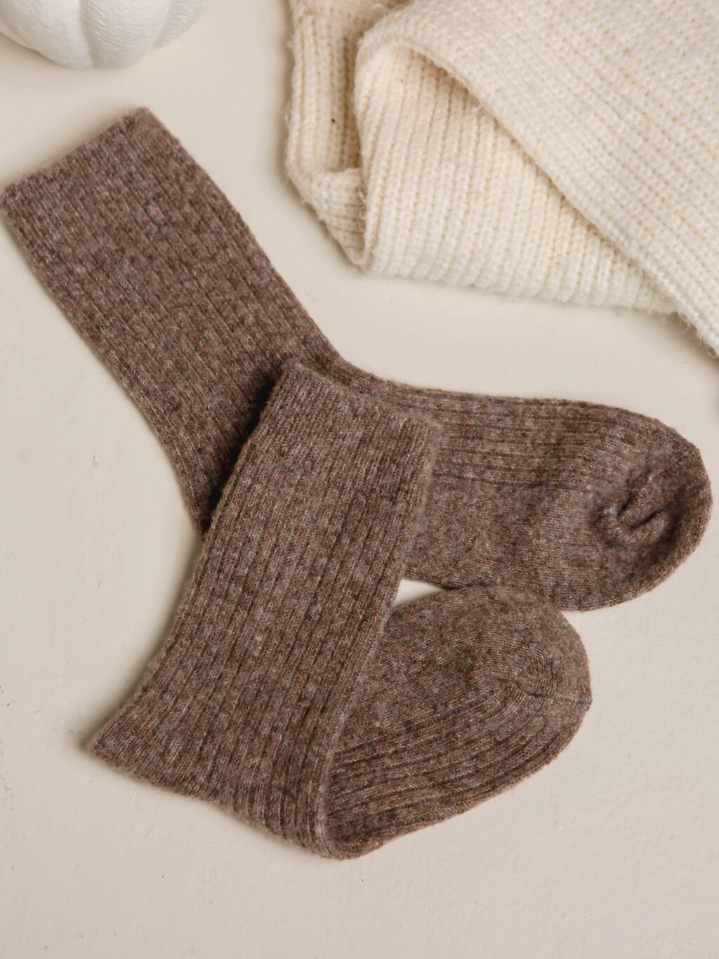 Bed & Butter - Wholesale Socks - Women's - The Comfiest Socks - Light Choccy2