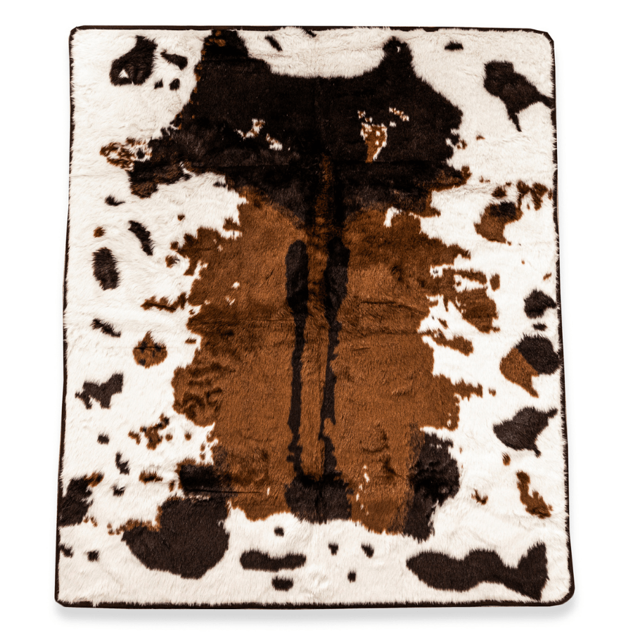 Paw Brands - Wholesale Pet Blanket - Dog - PupProtector™ Waterproof Throw Blanket - Brown Faux Cowhide3