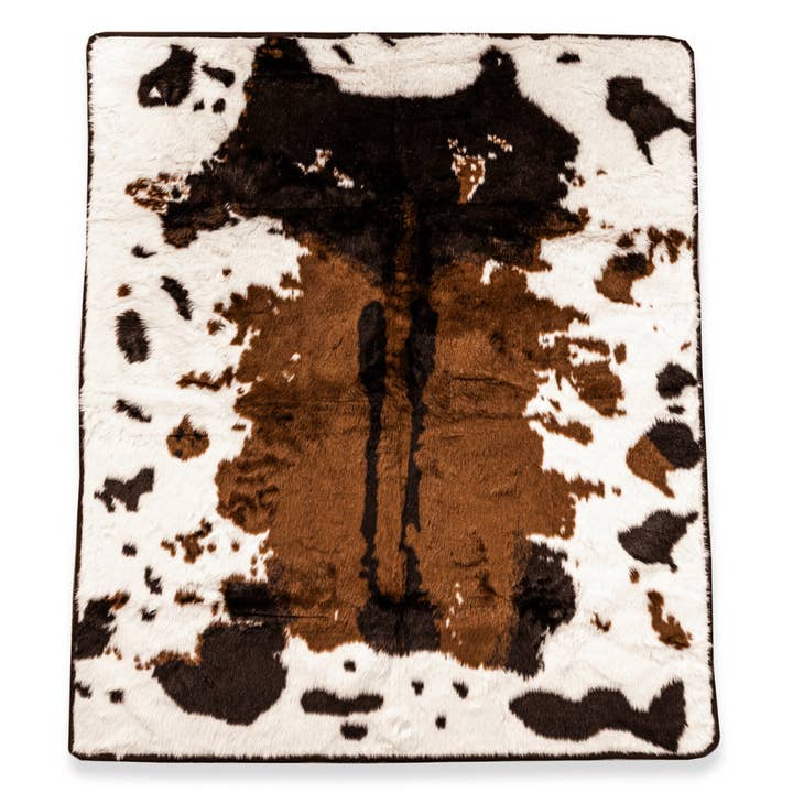 Paw Brands - Wholesale Pet Blanket - Dog - PupProtector™ Waterproof Throw Blanket - Brown Faux Cowhide3