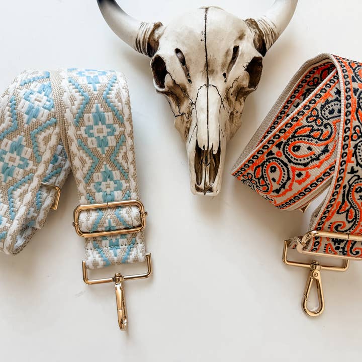 Boho Ranch Shop - Wholesale Bag Strap - Women's - Western Embroidered Aztec Purse Strap4