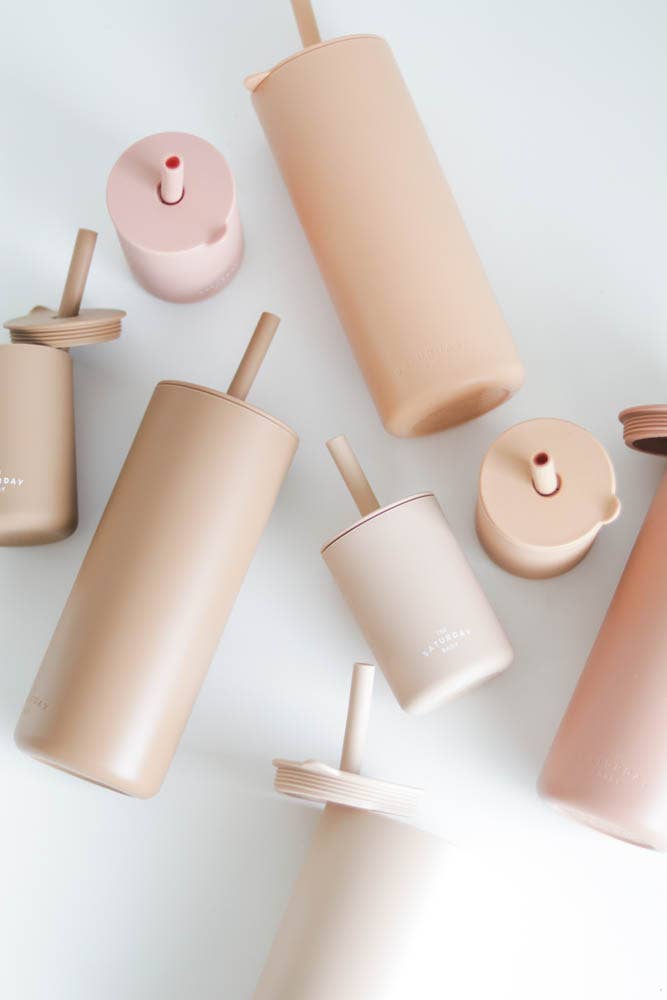 The Saturday Baby – wholesale Drinking glass/cup – Adult Silicone Straw Cup29