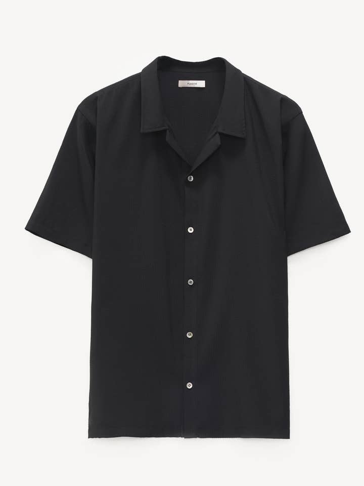 Luke Short Sleeve Shirt In Premium Black for wholesale by Plastik