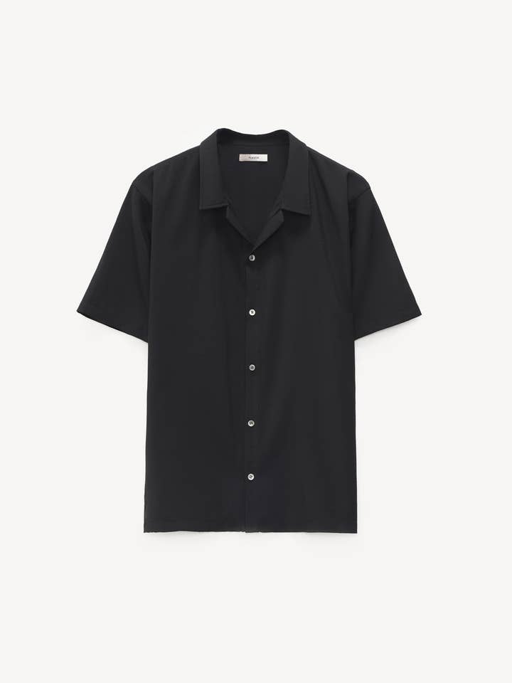 Luke Short Sleeve Shirt In Premium Black for wholesale by Plastik