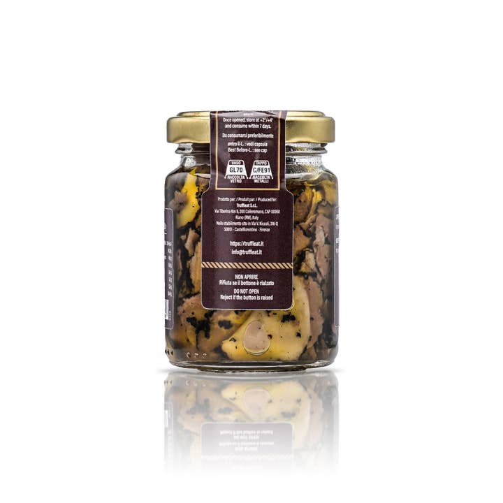 Truffleat srl - Wholesale Canned Vegetables - Kosher Carpaccio of summer truffle 80 gr Made in Italy1