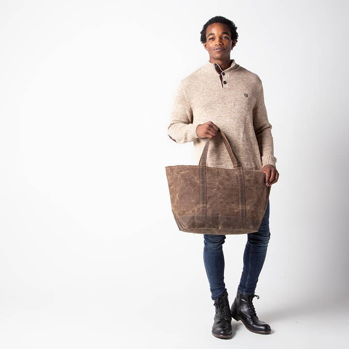 CB STATION - Vente Tote bag – femme - Grand sac fourre-tout classique ciré19