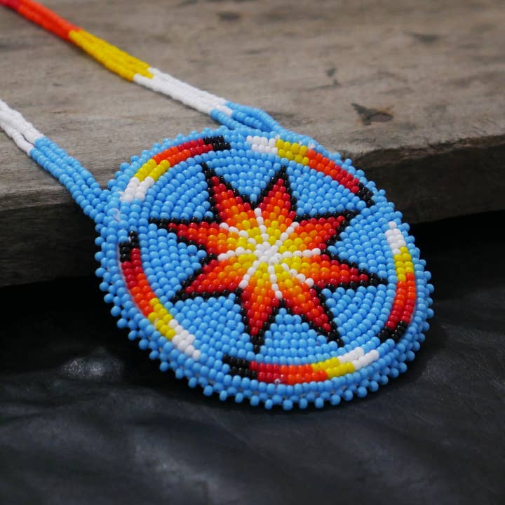 KANGURAH – wholesale Jewellery set – Native American Style Beaded Morning Star medallions3