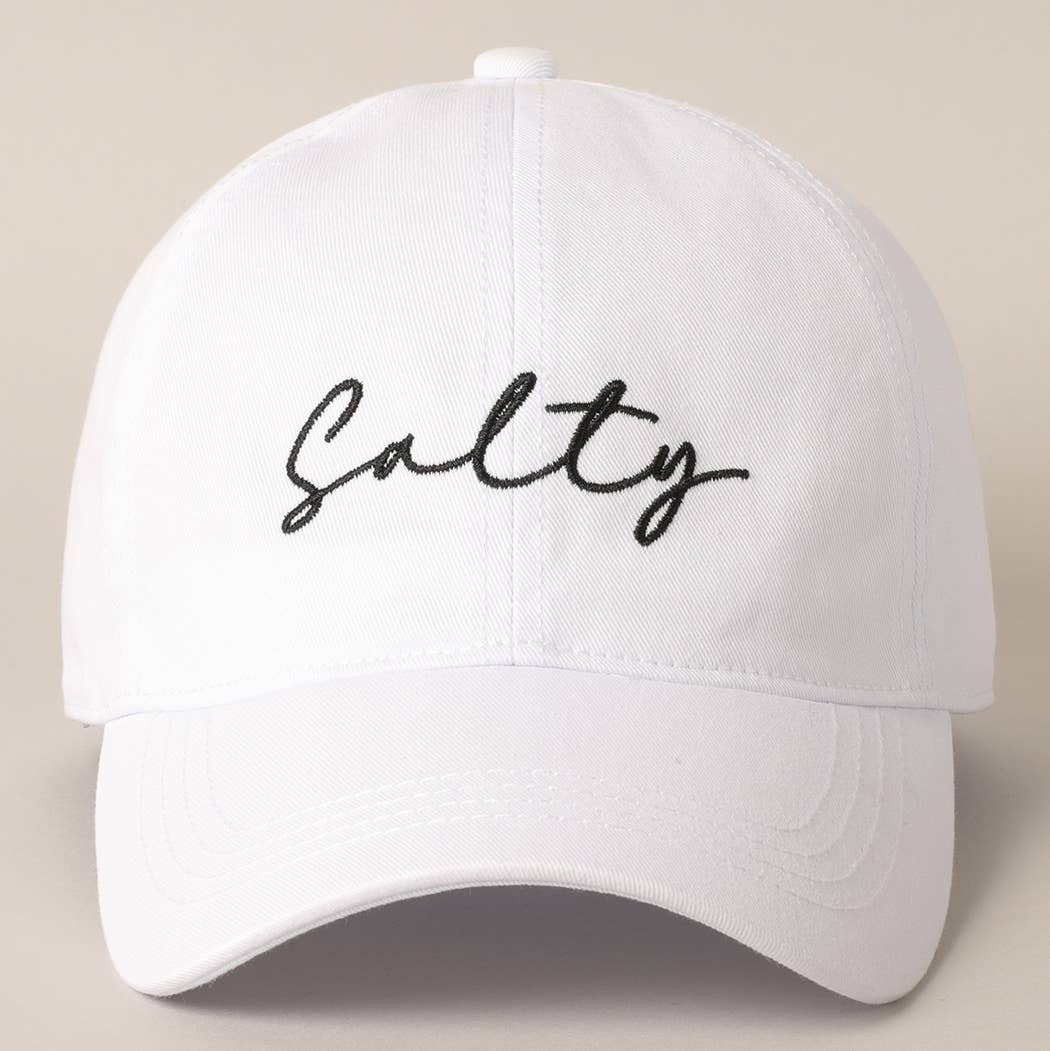Fashion City - Wholesale Baseball Cap - Women's - Salty Lettering Embroidery Baseball Cap18