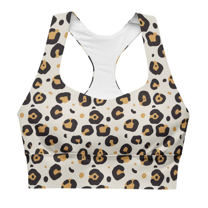 Gold Albino Leopard - Soutien-gorge de sport pour la vente par GymLeggs
