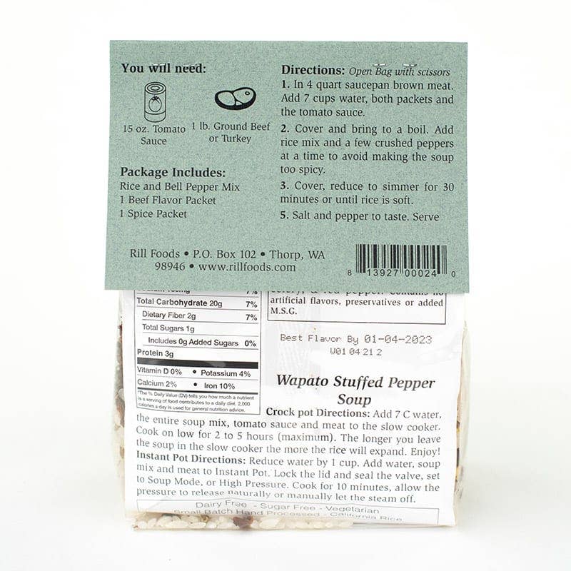 Rill Foods - Wholesale Soup - Large Wapato Stuffed Pepper Soup Mix2