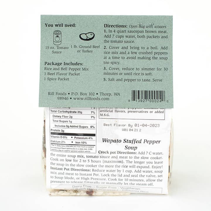 Rill Foods - Wholesale Soup - Large Wapato Stuffed Pepper Soup Mix2