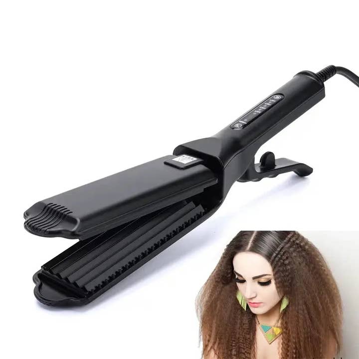 Ferri ondulati Ferro per capelli professionale in ceramica a piastre larghe ondulate in vendita all'ingrosso su Faire