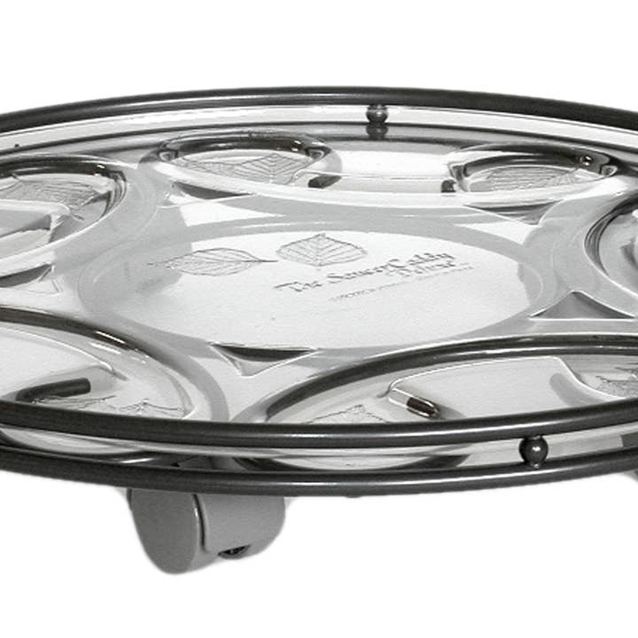 Saucer Caddy Deluxe - Slate 17" for wholesale by Plastec Products