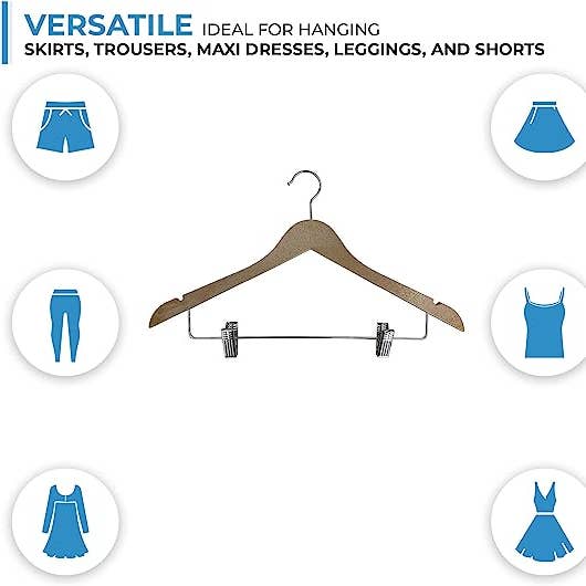 Ergodebrands - Wholesale Clothes Hangers - USTECH WoodLike Standard Shaped Hanger Biodegradable Plastic7