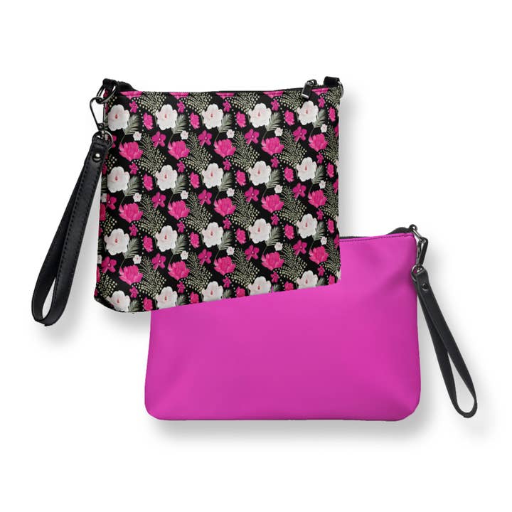 Tropiska blommor | Vivid Magenta Crossbody Duo för wholesale av Mix N Match Style