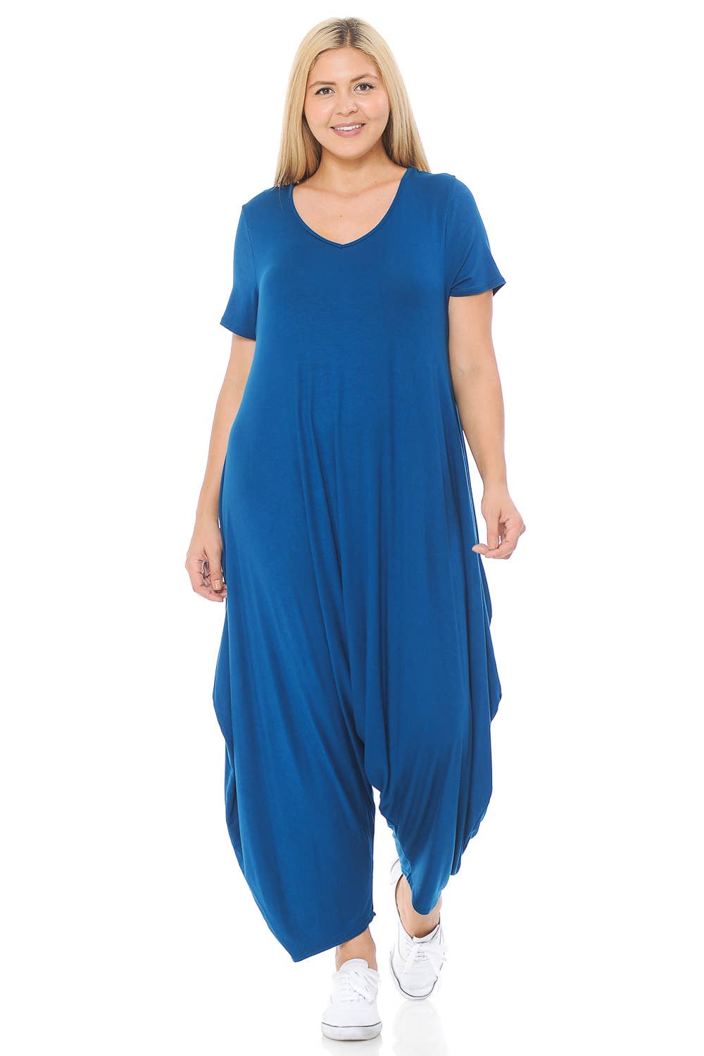 Allium - Vente Combinaison – femme - Combinaison sarouel à manches courtes Plus8