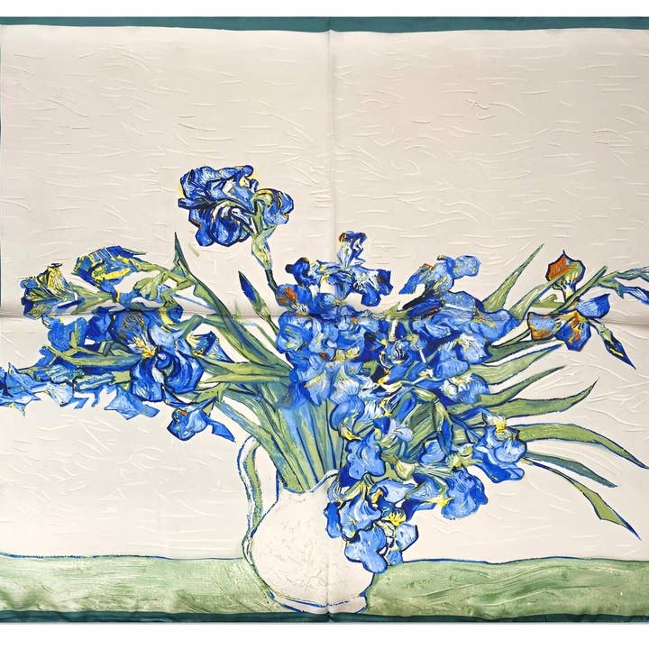 Wild & Free - Wholesale Scarf - Women's - "Irises" Scarf by Vincent Van Gogh1