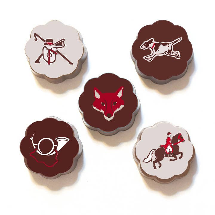 Chouquette - Wholesale Chocolate Box - Hunt Collection - Box of 5 Chocolate Covered Caramels0