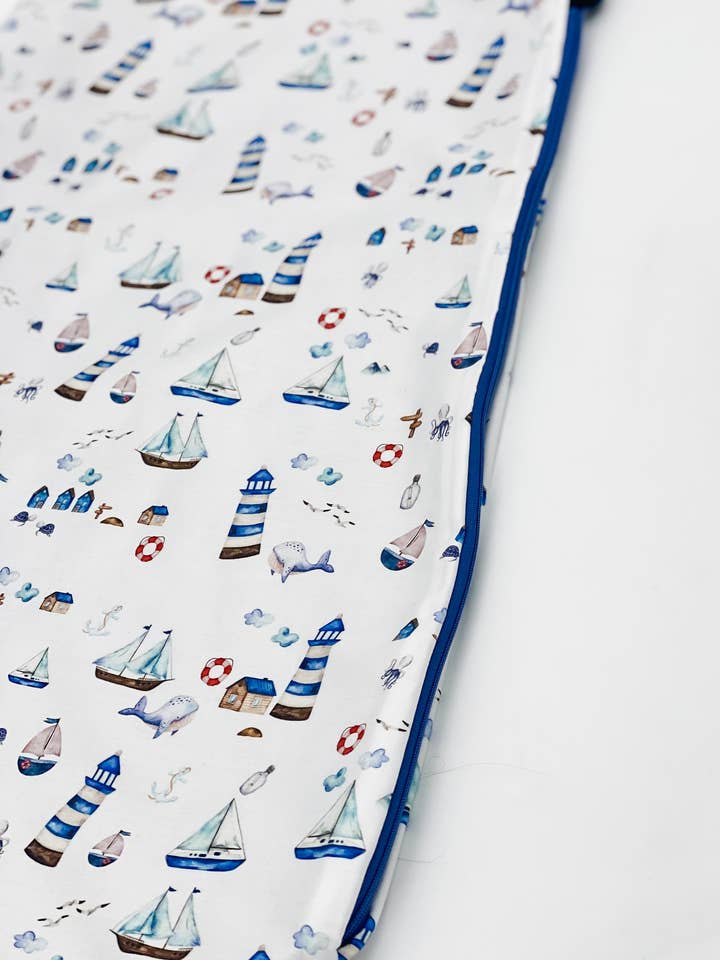 luftabong - Wholesale Sleepsack - Baby - Organic sleeping bag in MARITIME & NAVY Blue Tencel3