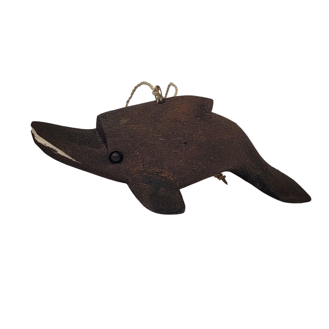 Amazon Ecology - Wholesale Ornament - DOLPHIN BALSA WOOD FAIR -TRADE ORNAMENT - CARVED BY PERUVIAN AMAZON ARTISAN1