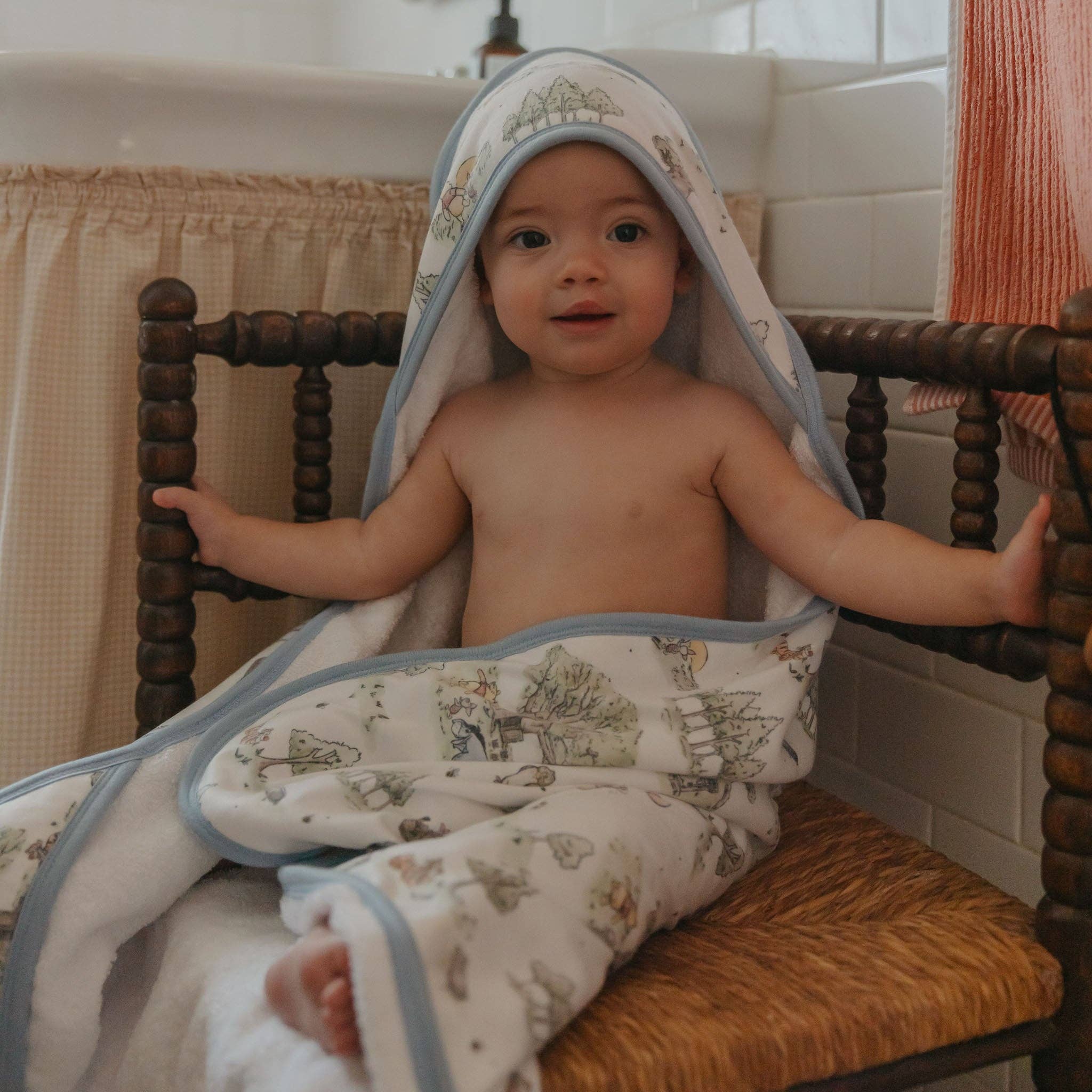 Copper Pearl - Wholesale Hooded Towel - Kids & Baby - Premium Baby Knit Hooded Towel - Hundred Acre Wood3