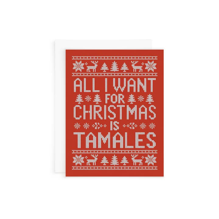 All I Want Tamales Card for wholesale by Things in Spanish