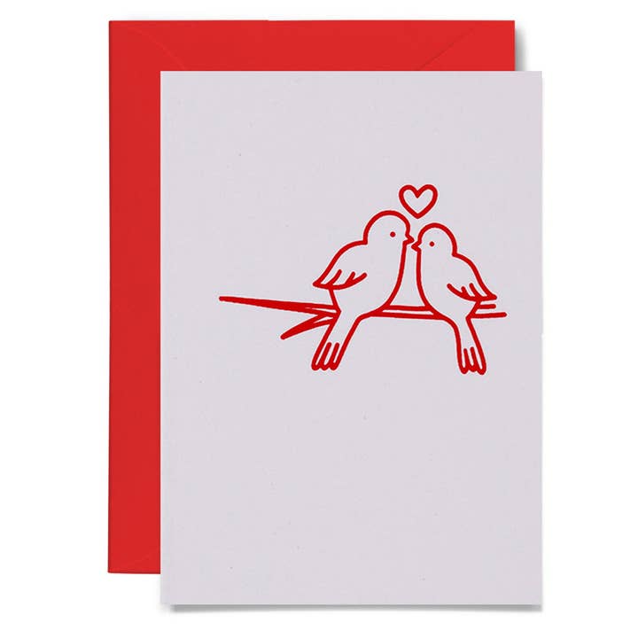 Me & Amber - Wholesale Love card - LOVE BIRDS - various colours1