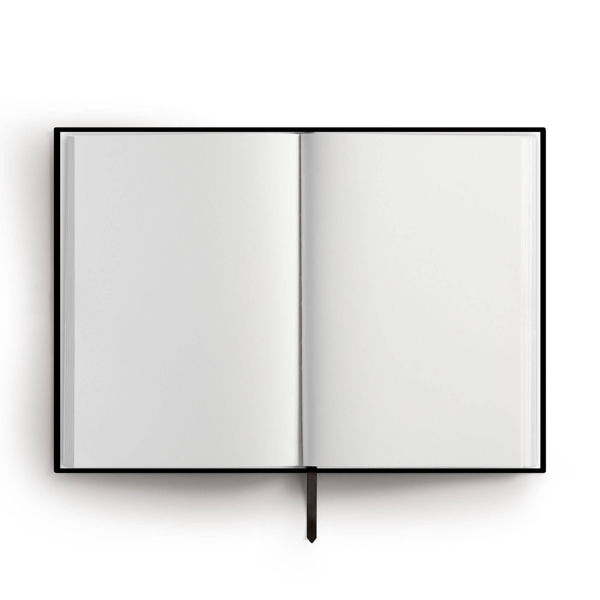 Real Passionates - Wholesale Notebook - Notebook "Palm" | A5, black/gold, linen cover1