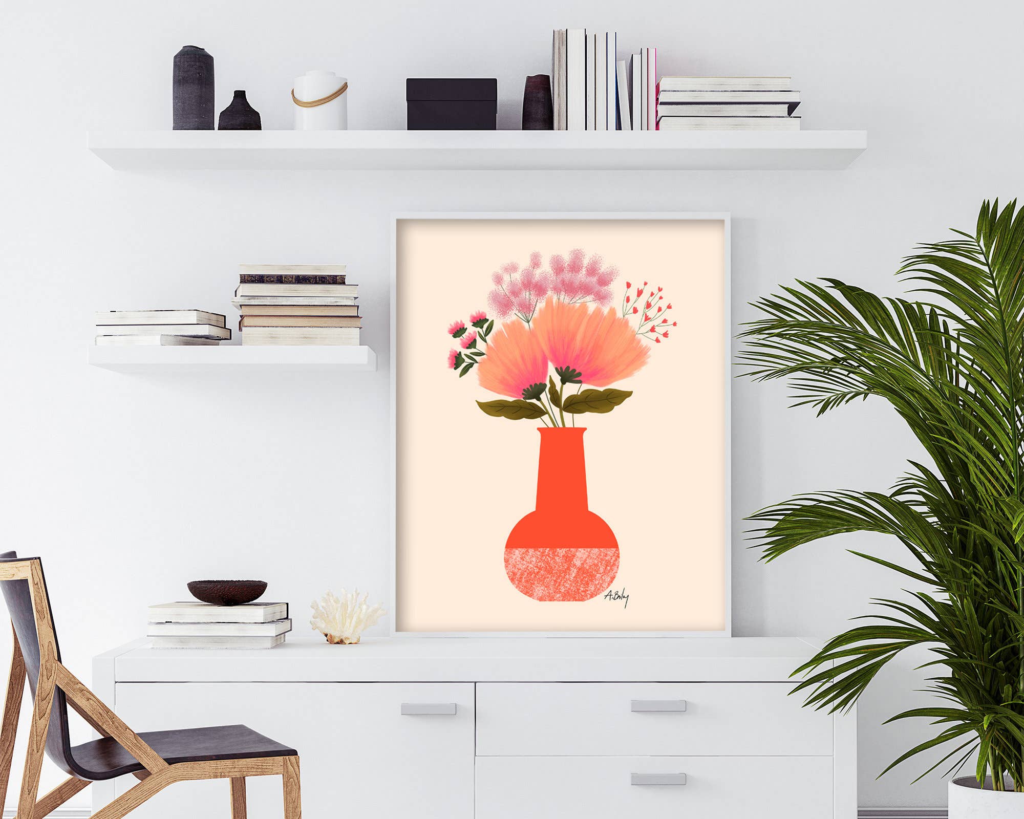 Annie Bailey Art – Impressão artística por atacado – Wee Small Bouquet - impressão de ilustração floral8