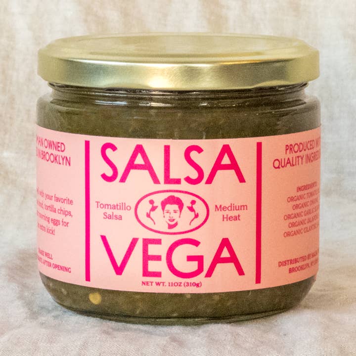 Salsa Vega CHUNKY Tomatillo Salsa, Limited Edition - Medium Heat, case of 12 for wholesale by Salsa Vega