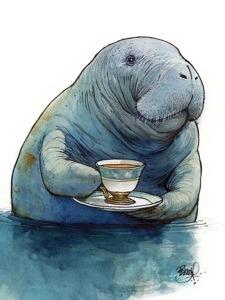 Mana-Tea #432 - verticaal voor wholesale door Shawn Braley Illustration