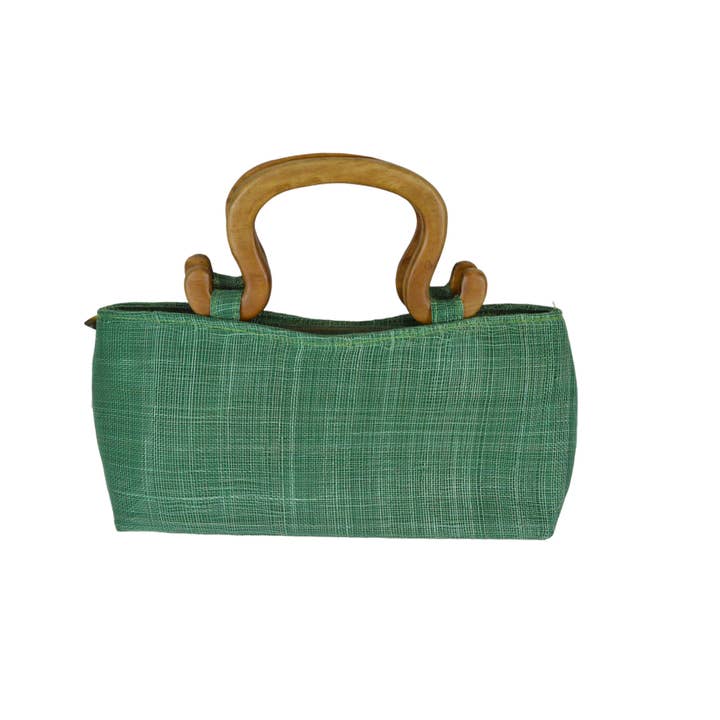 Nautical Tropical Imports - Wholesale Tote Bag - Women's - Maui Emerald Green Small Tote-Handbag shell/bead inlay
