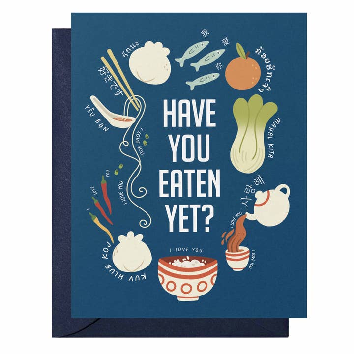 Avez-vous déjà mangé Carte de vœux pour la vente par Happy Little Paper Co