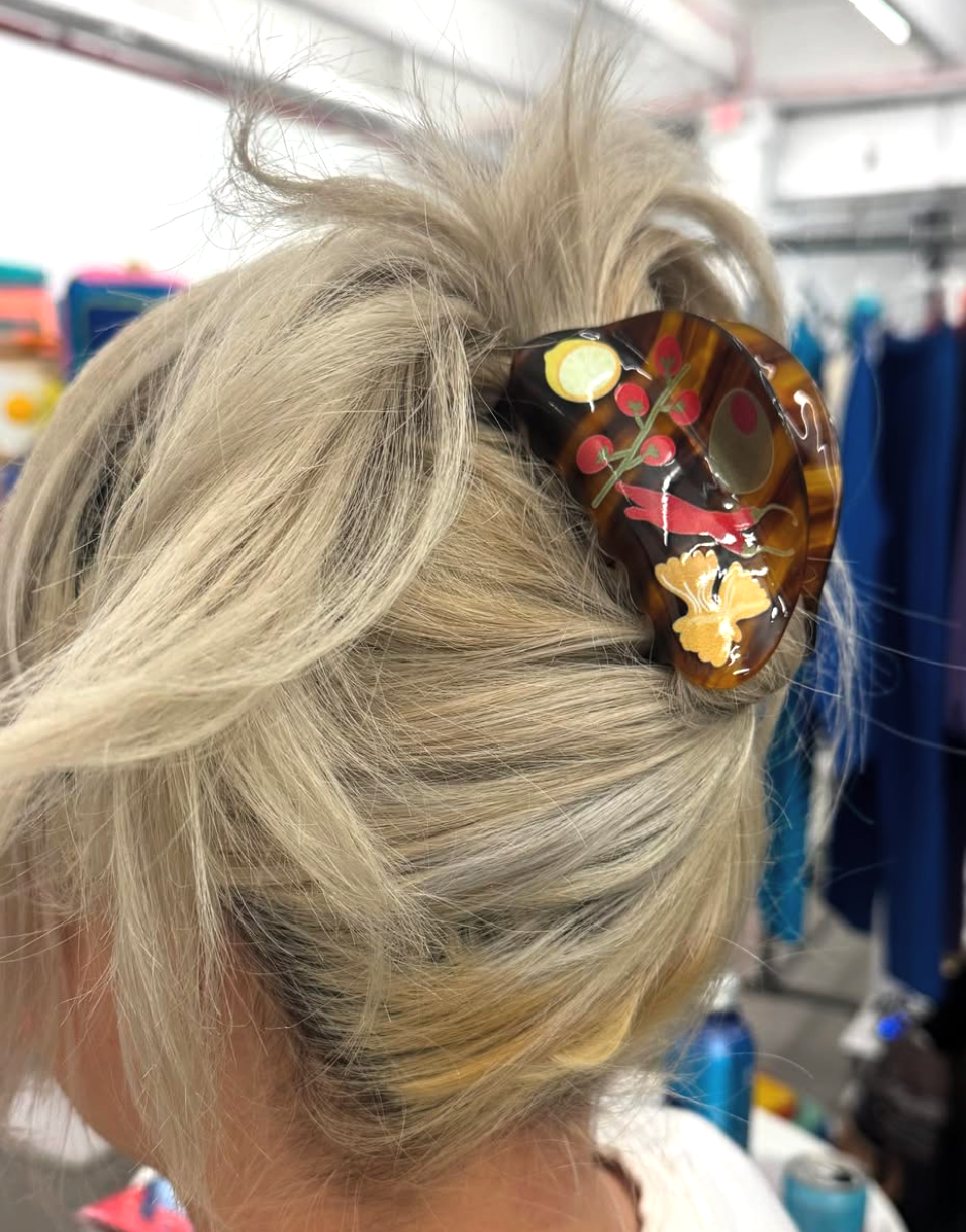 Ellipsis Goods - Wholesale Hair Clip - Women's - Pasta Dinner Hair Claw1