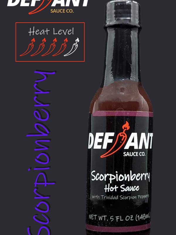 Scorpionberry Hot Sauce for wholesale by Defiant Sauce Co