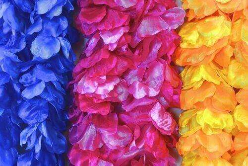 Party Expo, LLC - Wholesale Costume - Women's - Luau - 2 Tone Large Silk Lei0