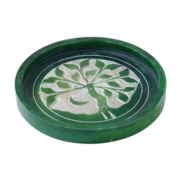 Green Tree Of Life Cone Incense Burner for wholesale by Benjamin International