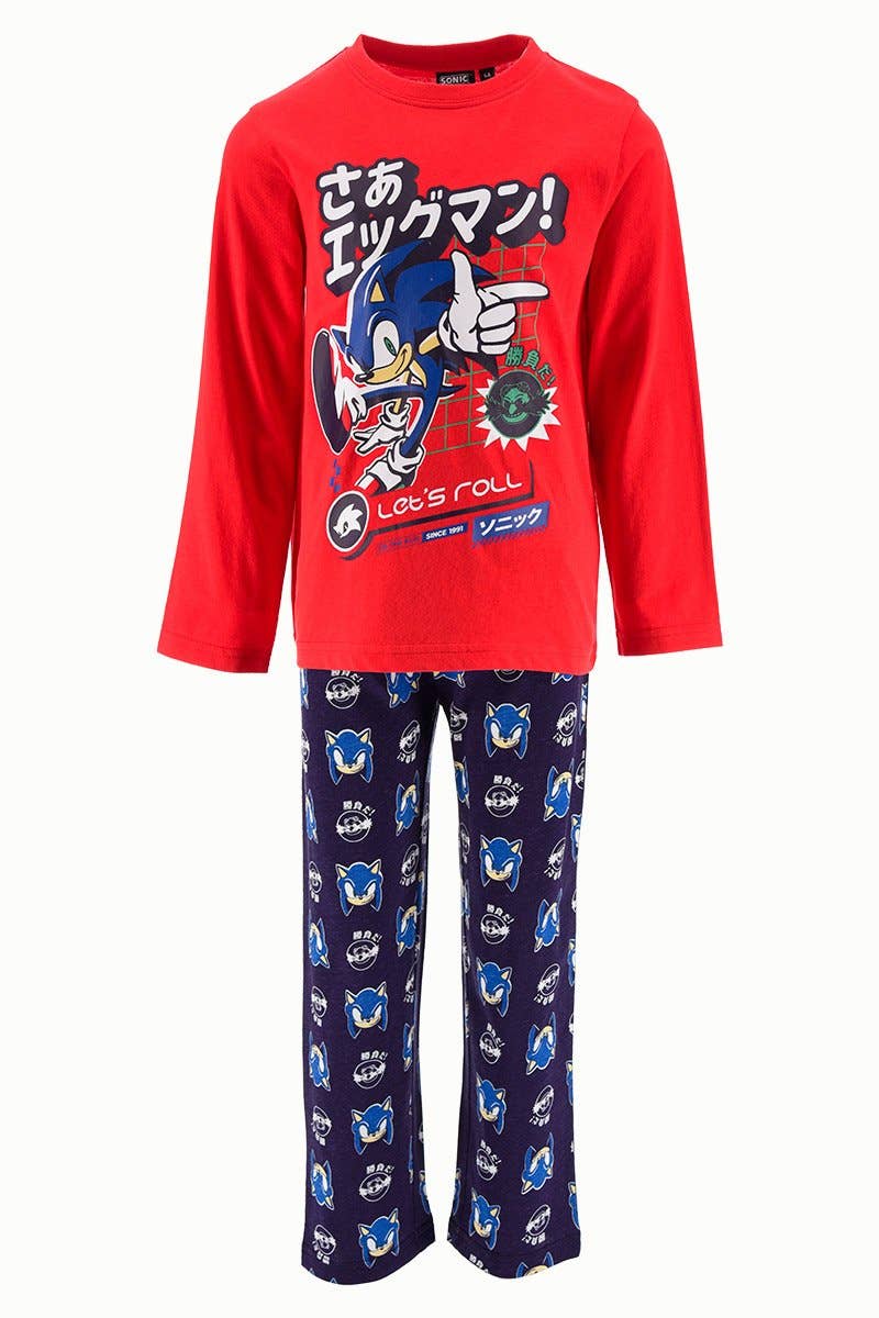 POPBUSTERS - Wholesale Sleepwear Set - Kids - Sonic Long Jersey Pajamas2