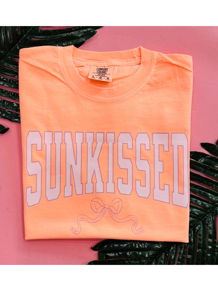 P&PD Wholesale - Wholesale T-Shirt (Graphic) - Women's - Neon Sunkissed Bow Tee/Crops