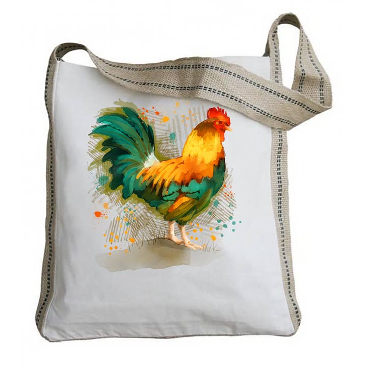 Natural Jute Handle Tote Bag for wholesale by Sweetgum Studio